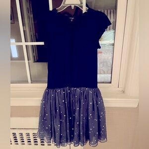 Like new. Worn once. Beautiful blue girls dress
